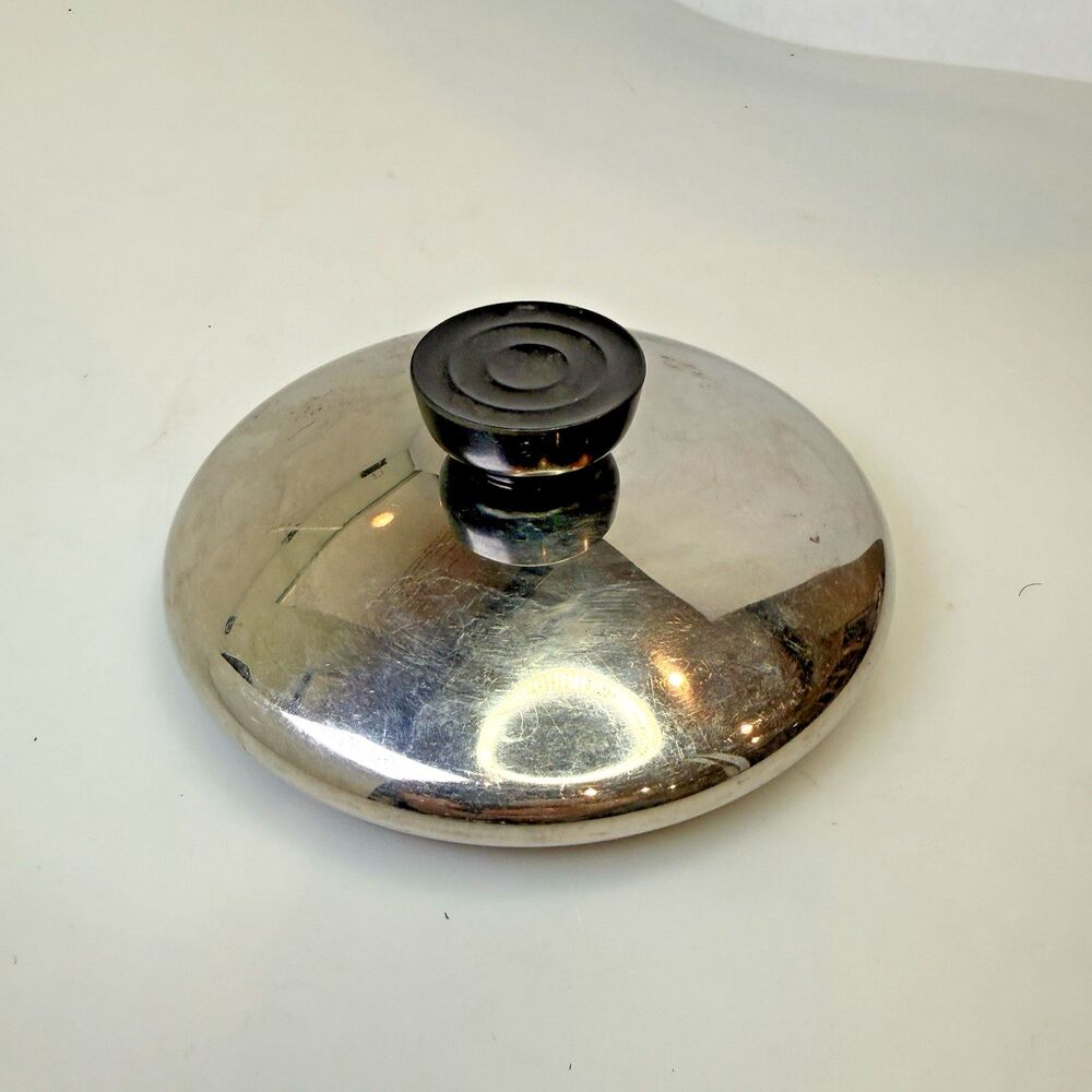 Vintage Revere Ware Replacement Lid 5.5" Inner Diameter Stainless Steel EUC